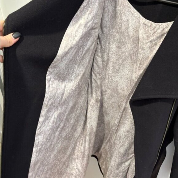 SOIA & KYO WOOL AND CASHMERE PEACOAT Black- XL - Picture 13 of 15